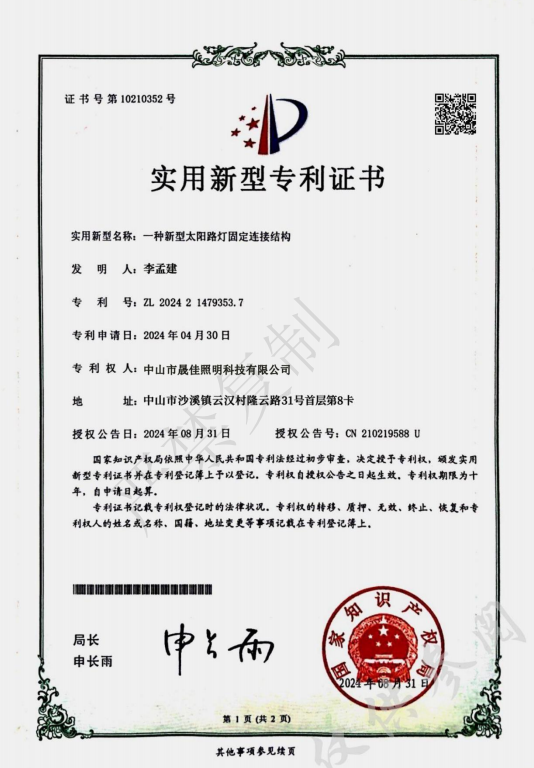 荣誉资质 1